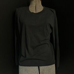 Leallo Women’s Top Shirt Large Puff Flutter Bell Sleeves Minimalist Quiet Luxury